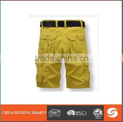 OEM Service supply type and 100% cotton cargo short pants with six pockets cotton twill short pants for men