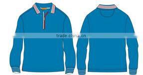 Fancy women's polo with green collar contast cotton women's polo t-shirt