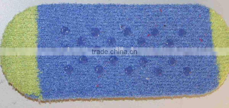 Women microfiber sponge yarn low cut slipper socks with pompom