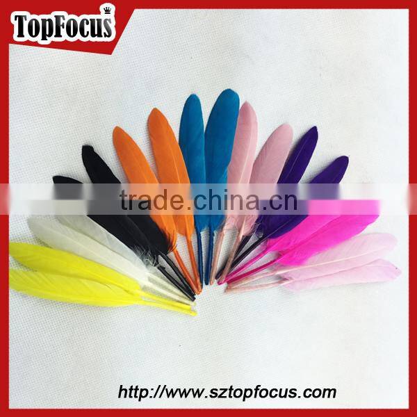 Best selling high quality dyed material goose feather price trim