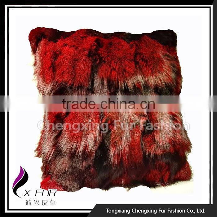 CX-D-06C Fashion Promotion Fox Fur Pillow Cushion Case