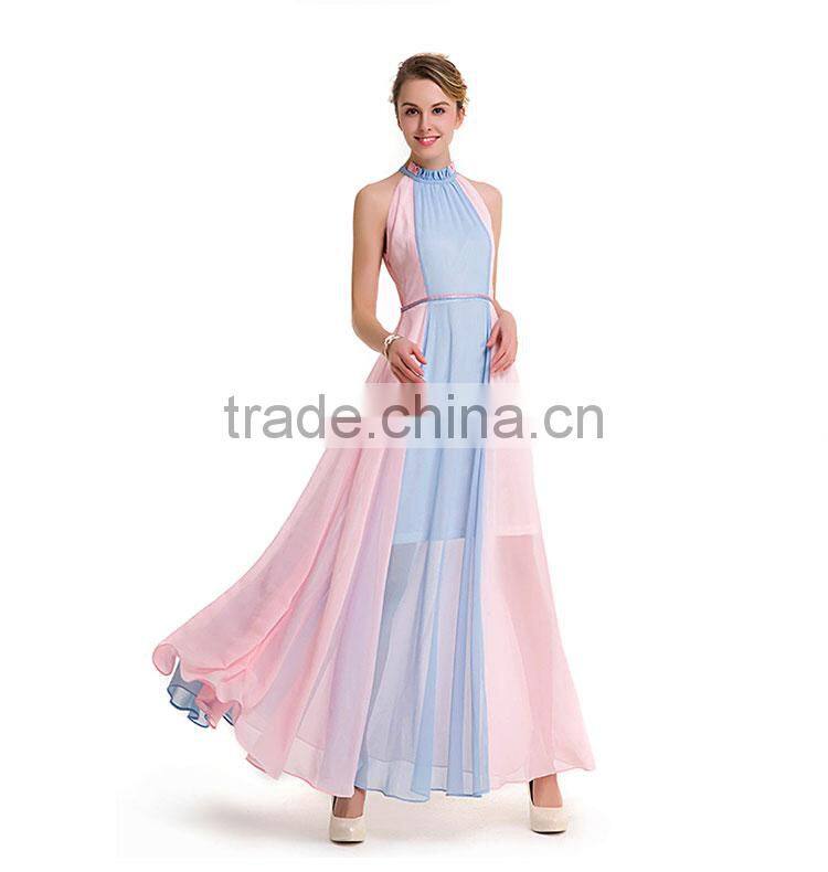 Maxnegio sexy patchwork long midi dress for evening dress