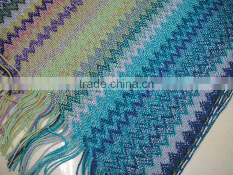 New designer grey sequin glitter knitted shawl for winter