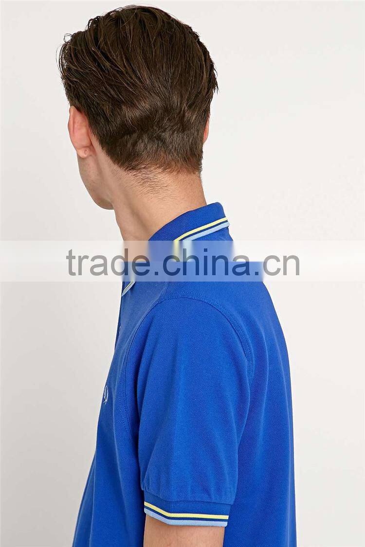 Wholesale bulk polo t shirt CVC fitting polo t shirt polo sweat suits