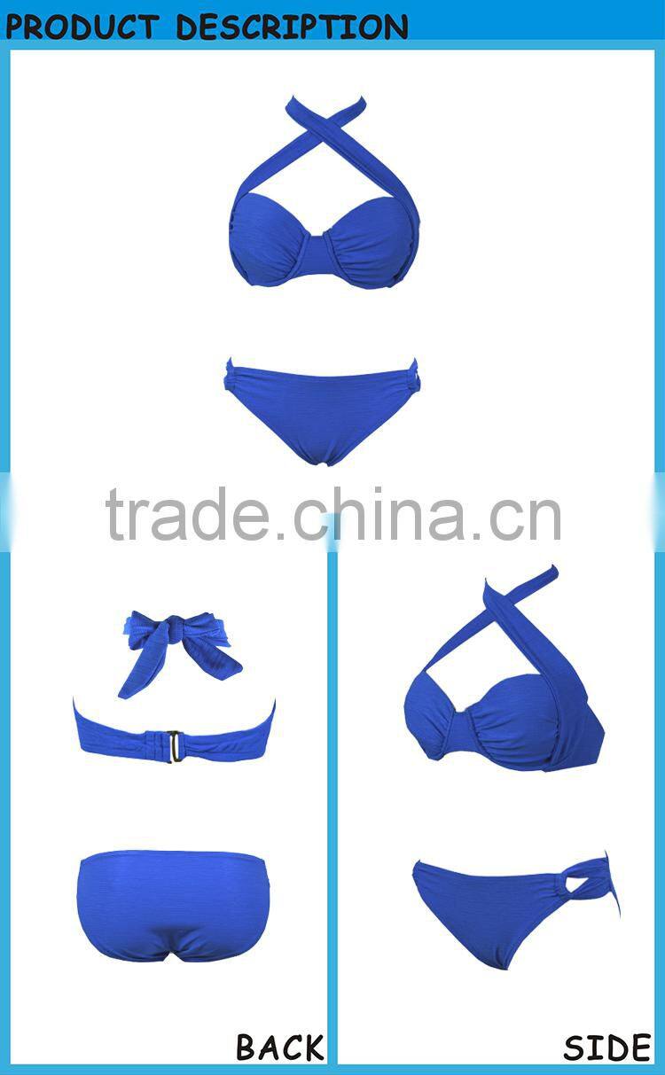 Fashion Blue Women Sexi Hot Girls Bikini
