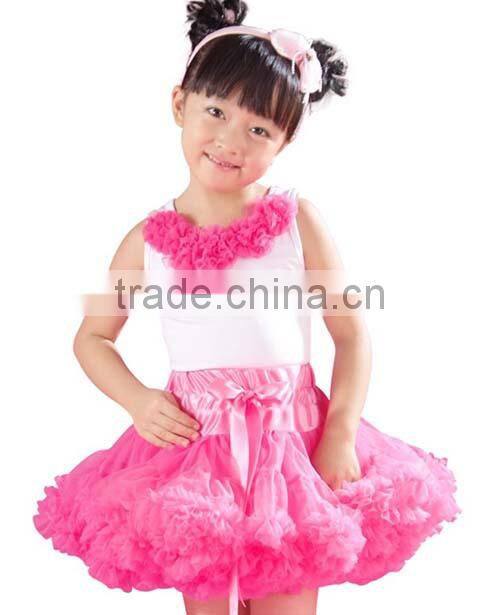 2014Hot Sale!Multicolors Lovely Baby Girls Fluffy Chiffon Pettiskirts Fashion Girl's Multi Colors Pettiskirts