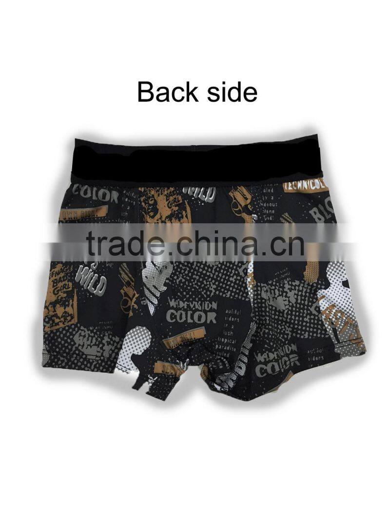 Factory wholesale men's unique printed boxers shorts fashion underwear