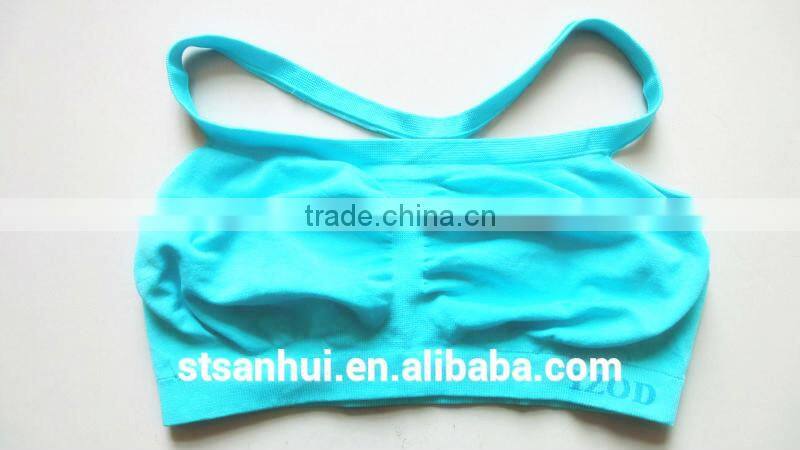 seamless camisole young girls sports bra hot images factory direct sale price