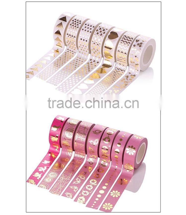 1.5cm*10m washi tape hot stamping tape planner accessories