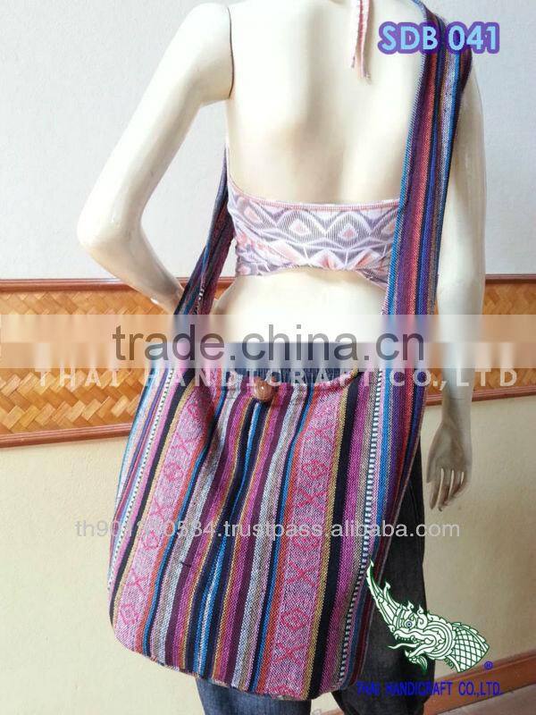 Thai Woven Fabrics Shoulder Hippie Boho Hobo Sling Crossbody