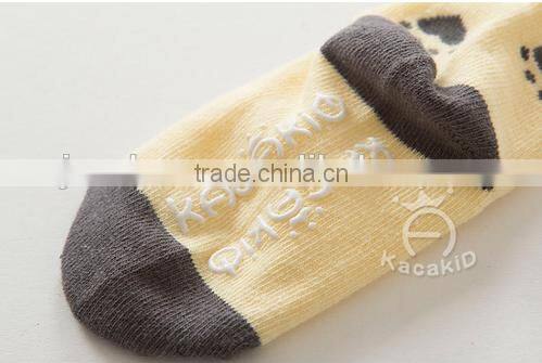 baby cute cotton socks, silicone print baby socks,baby socks