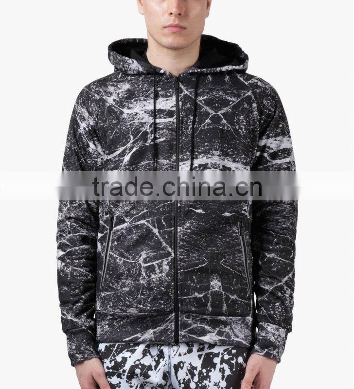 jersey custom all over printing zipper drawstring blank Hoodies/Sweatshirt