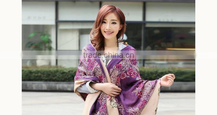 Hot sale women cheap promotional scarves , mix-color shawl scarves from china factory