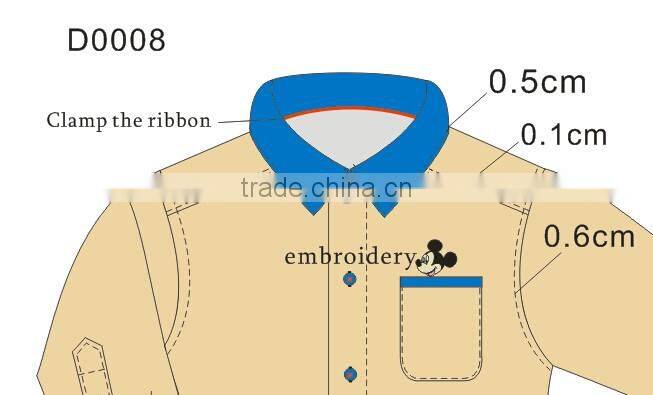 latest fashion design custom embroidery child shirt