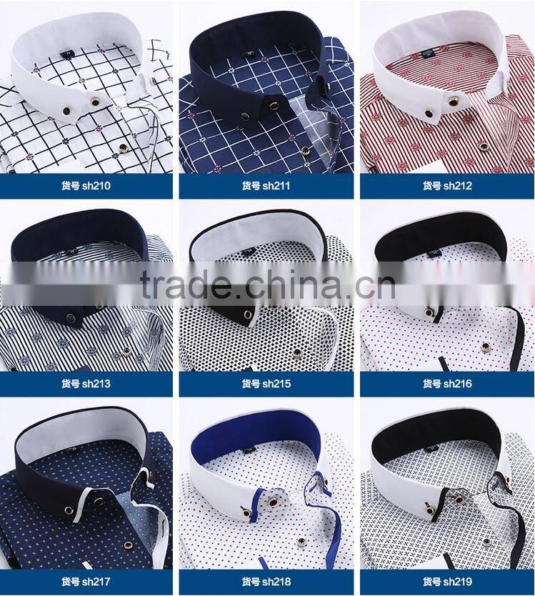 New style hot sale latest shirt designs for men China shirt manufacturer uk style classical casual dress work fashionable shirt