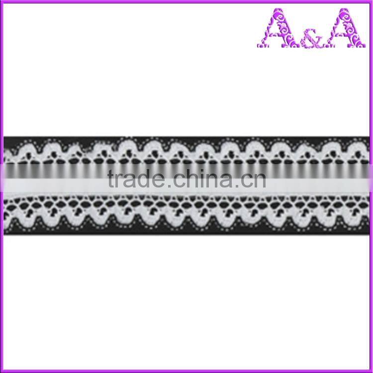 Garment use lace elastic webbing nylon knitted tapes soft bra shoulder