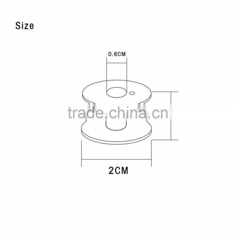 25 Color MixPolyester Threads With Metal Bobbins Spool One Transparent Plastic Box For Old Domestic Sewing Machine Tools