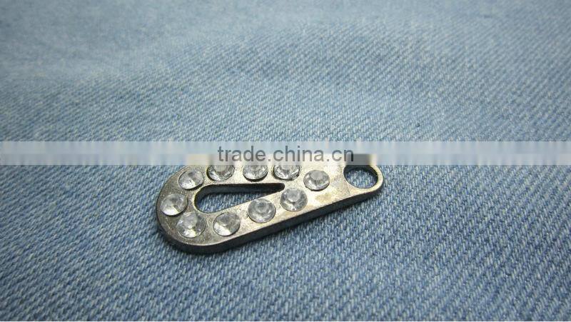 zipper puller metal slider