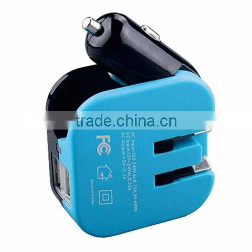 Double USB Charger Traveling Creative Car Wall Filled With Smart Phone Charger