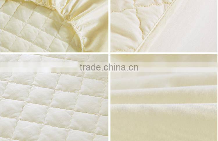 Chinese supplier crib solid color waterproof mattress protector for hotel/home