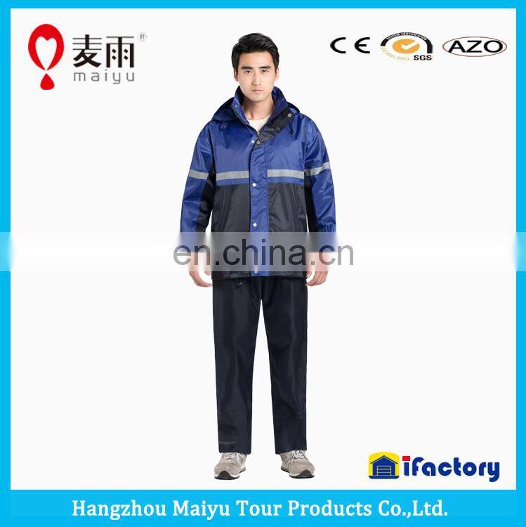 Maiyu 190T polyester 0.2mm waterproof pants rain pants for adults