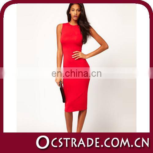 2016 back cut out sleeveless bandage trendy yellow cocktail dresses