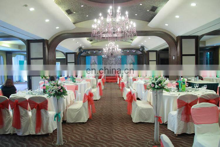 2015 Wedding Chair Decorative Red Transparent Organza Bows