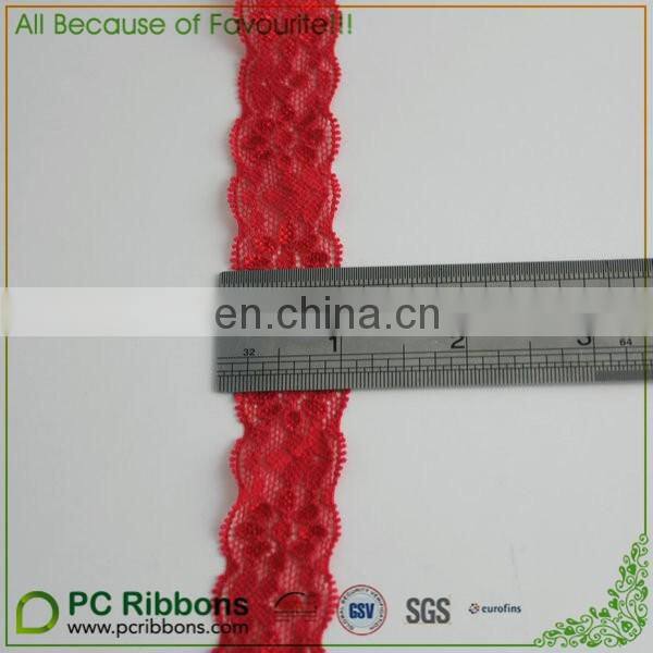 1" width red elastic Stretch Lace