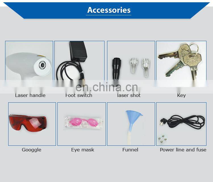 Carbon peel laser tattoo removal Q switch nd yag laser machine price