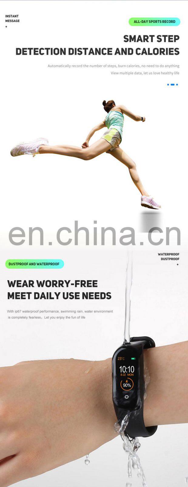 New product M4 smart watch sport bracelet wristband Ready to ship hot selling free logo printing promotion cheap smart watch m3