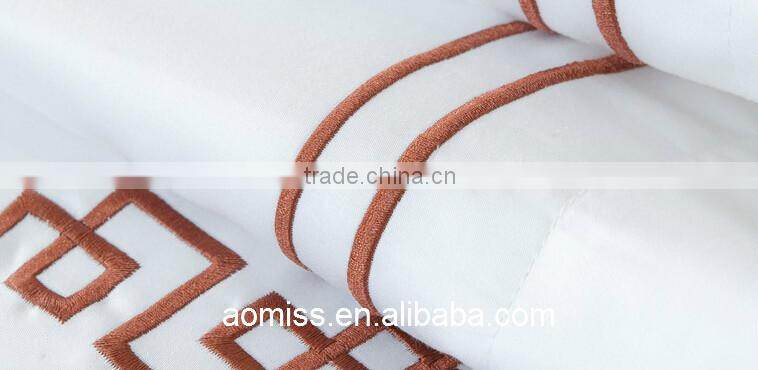 100% cotton white cotton embroidered duvet cover hotel towels and bed linen