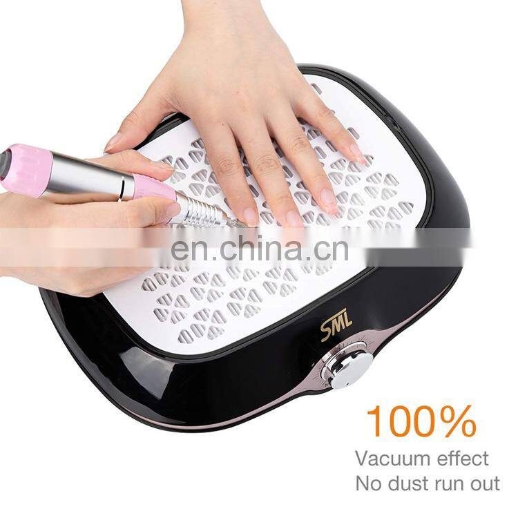40W New Strong Power Nail Dust Collector Nails Fan Art Salon Suction Dust Collector Machine Vacuum Cleaner Fan with EU Plug