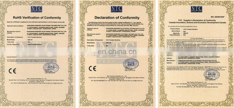 UV Sterilizer UVC Led Handheld Light Phone Sanitizer Box Disinfection Lamp Portable 254nm UV Leds UVC Sterilizer