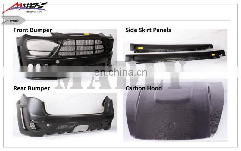 Madly High Level Body Kit for Cayenne 958 HM Style Middle exhaust style 958 body kits for Porsche Cayenne 958