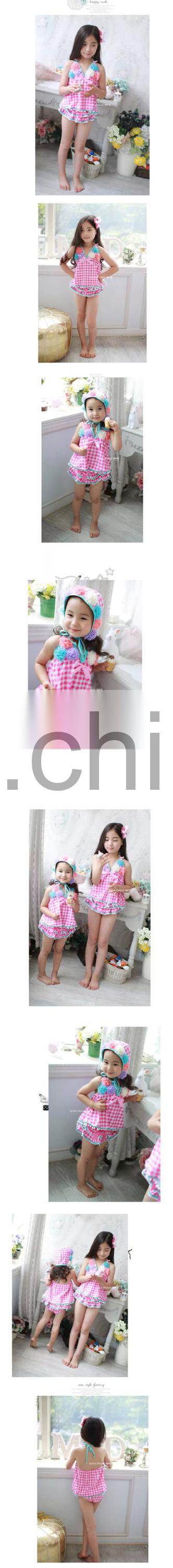 top design lovely pink baby girls swimwear for summer