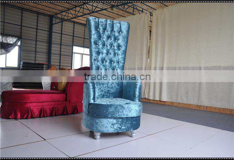 Country style fabric living room sofa chair