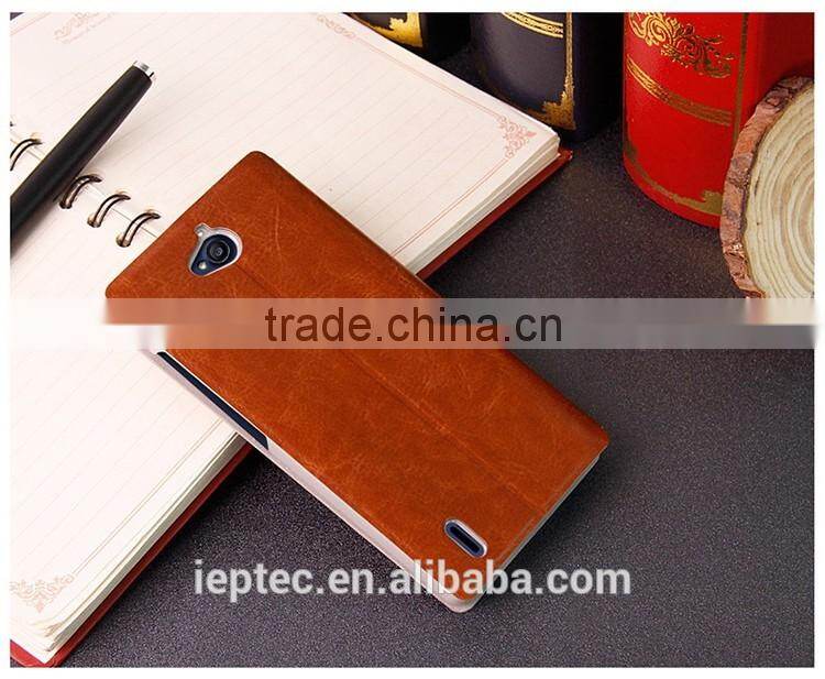 MOFi Flip Leather Cover Case for Huawei Ascend G740, Mobile Phone Case for Huawei G740