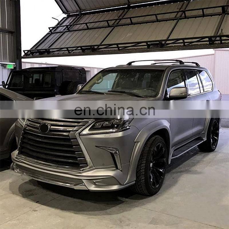 Runde Car Modification For Lexus LX570 2016 Upgrade WALD Style Wide Body Kit Front lip Rear lip Wheel Spoiler