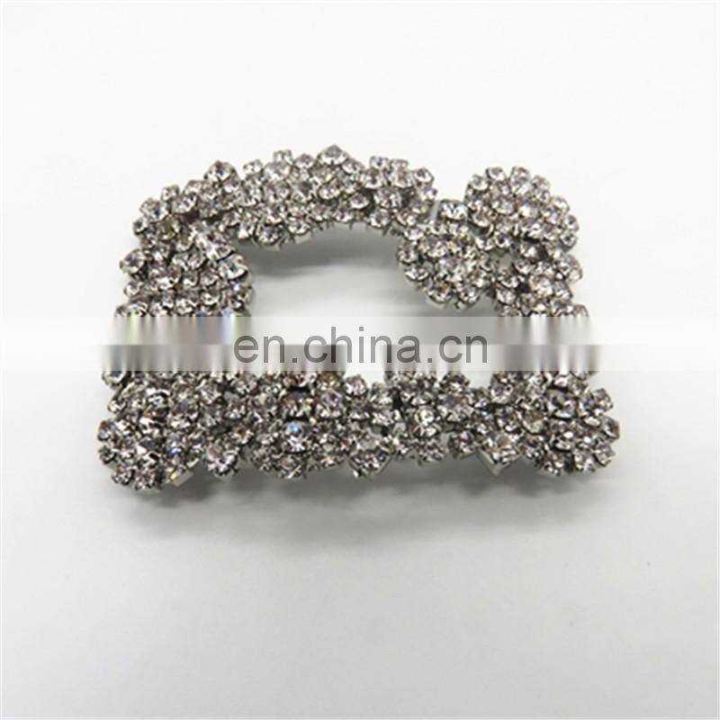 Metal plastic Acrylic Rhinestone Ornaments chain For Women Shoe