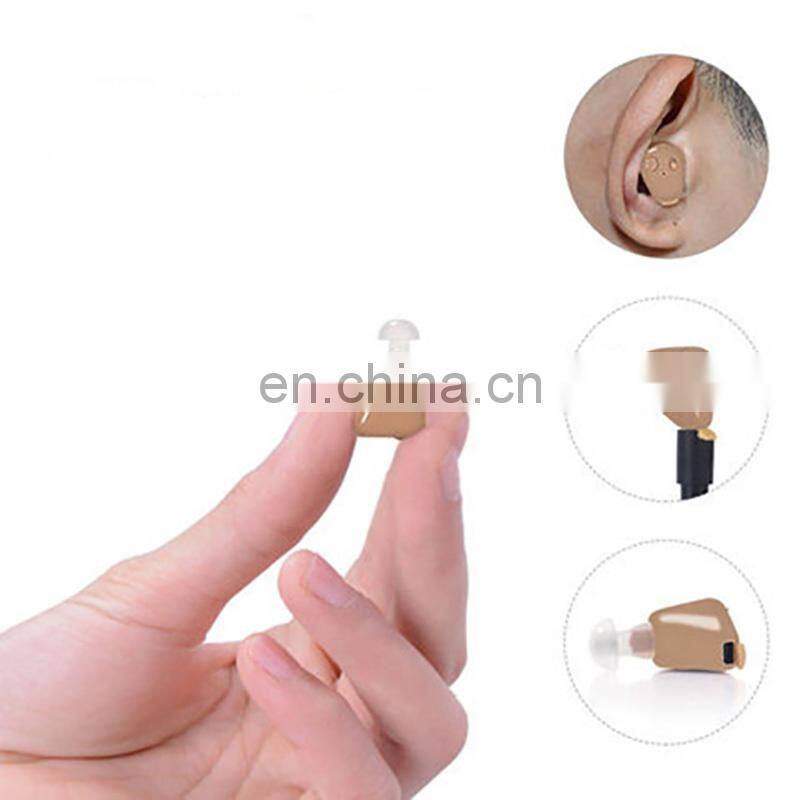 Micro rechargeable cic hearing aid with charger