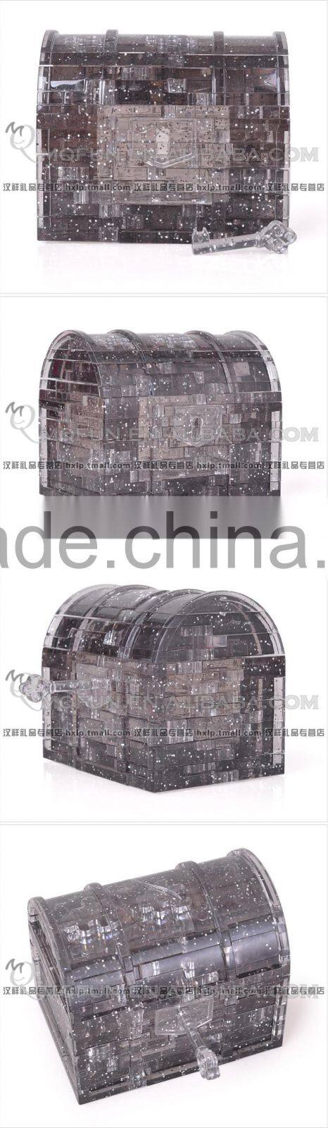 Mini Qute 3D Crystal Puzzle Treasure Box building Adult kids model educational toy gift NO.MQ 002