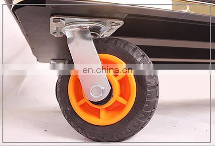 High Quality Titanium Gold Plated Hotel Luggage Cart Bellman Cart Trolley service