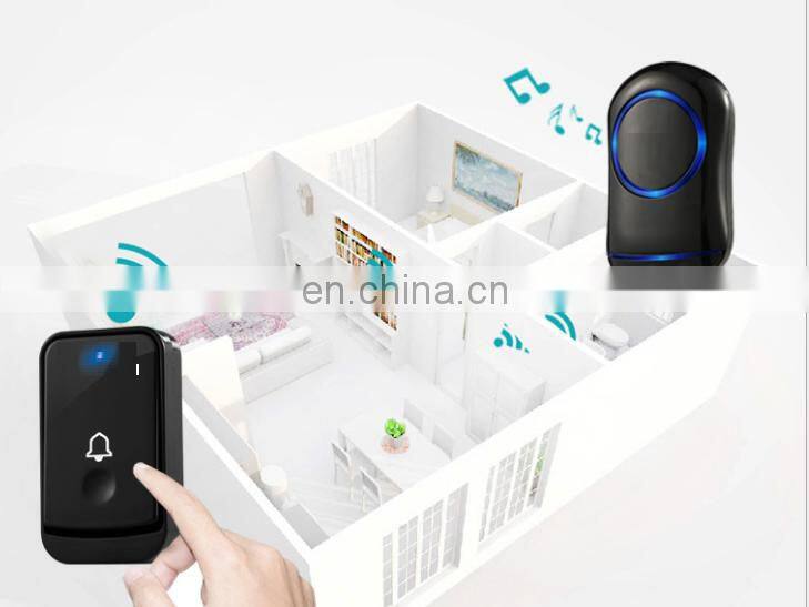 Best wireless doorbell 300m long distance waterproof no battery push button doorbell