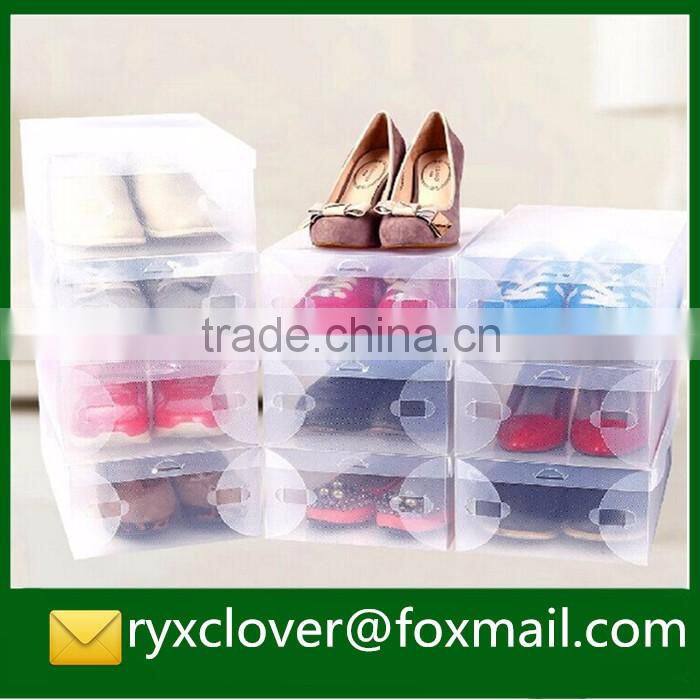 PP Production Plastic Clear Folding Shoes Packaging Box