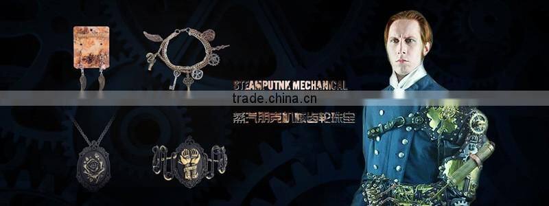 Wholesale unique design vintage bronze time machine pendants steampunk necklace cheap price
