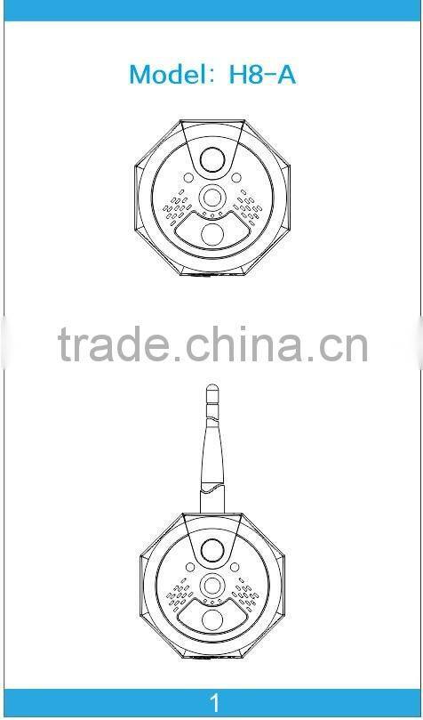 Winovatech smart bell hot sale smart home IP camera model H8 with android and ISO apps