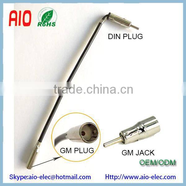 Right angle Din Male to GM Female General Motors Factory vehicles car radio Antenna Adapter connector