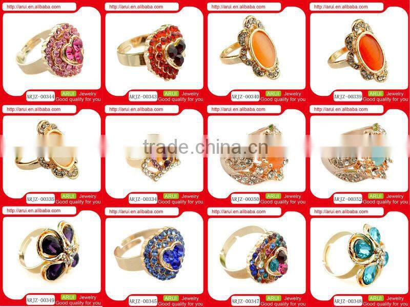 2013 Purple Pretty wedding ring crystal flower rings for women