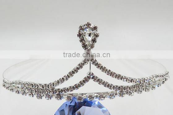 Best Selling Wholesale Wedding Hair Jewelry Crystal Crown Headband For Sale