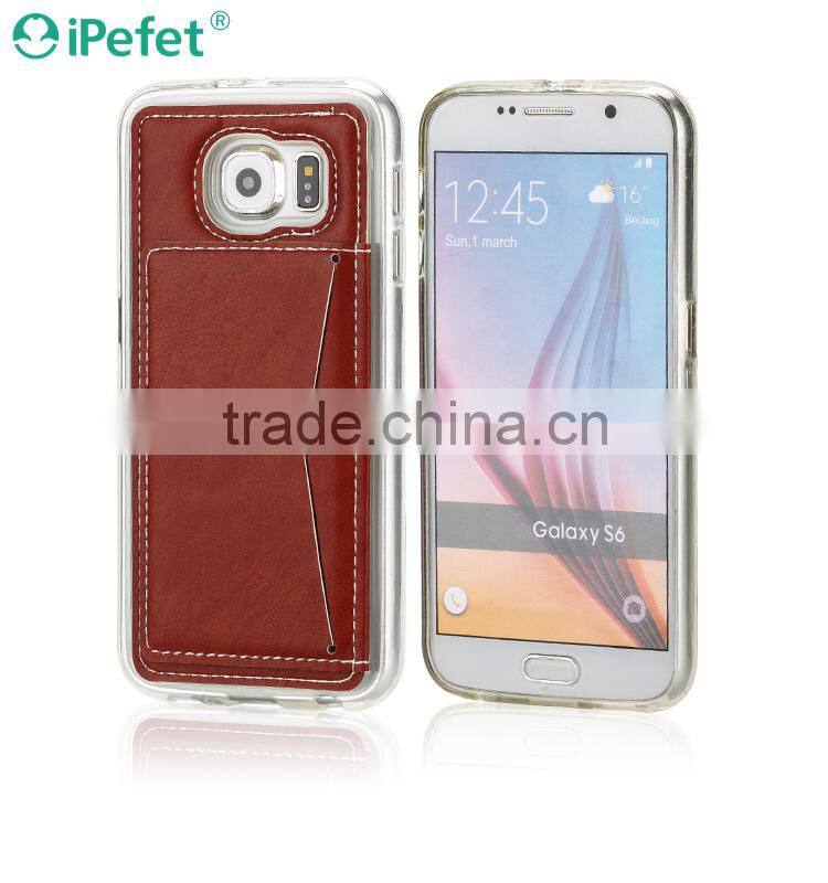 Luxury PU Leather Card Holder Wallet Stand Back Cover Case For iPhone 6/6S 4.7